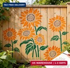 Garden Fence Large Flower Stencils - Reusable Floral Stencil Diy Decoration For 