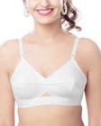 Padded Bullet Bra Organic Cotton - Vintage Retro Bra  plus Size Available  White