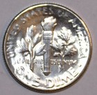 1955-p Roosevelt Dime - Bu - Stock Photo -  9787d - Free Shipping