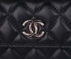 Chanel Long Wallet Black Caviar Leather