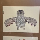 Sunbird By Lucy Qinnuayuak  Inuit Art Litho Evening Owl  Geese Feeding Framed