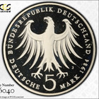 Germany  Federal Rep  5 Mark 1984-j  Pcgs Pr69dcam  Felix Mendelssohn Bartholdy