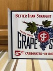 Grape Smash Soda Flange Sign 5 Cents Drink Double Sided Vintage Style Wall Decor