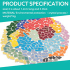 800 Pieces Mixed Shapes Mosaic Tiles For Crafts Bulk Ceramic Glass Mosaic Pieces