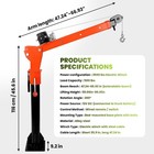 Electric Pickup Truck Crane Truck-mounted Bed Crane Hoist Lift With 3500lb Winch