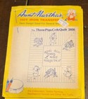 Lot Of 3 Aunt Martha s Hot Iron Transfers Embroidery Quilting 3792 646 3816