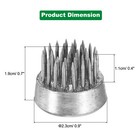 4pcs Flower Frog  Round Stainless Floral Frogs For Arrangements  silver  0 9  