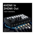 Live Streaming Video Mixer  4 Hdmi 4 Channel Input Video Switcher 2 Output Hd   