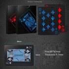 2 Decks Black Poker Playing Cards Pvc Plastic High Quality Durable Waterproof 
