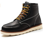 Work Boot Men s 6   Soft Toe Wedge Boots For Construction Lightweight Leather