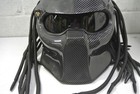 Danledi Iron Blood Warrior Carbon Fiber Motorcycle Helmet Predator Mask  Xxl