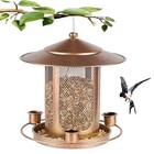 Bird Feeder For Outdoor Hanging Large Capacity Mesh Squirrel-proof Wild Bird 