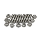 Exhaust Manifold Stud Kit 9 Pcs 304 Stainless Steel Exhaust Manifold Bolts For H