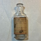 Antique Pharmacy druggist Bottle With Paper Label