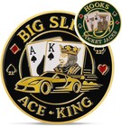 Powerful Big Slick Poker Card Protectors Coin - Casino Lucky Charms Poker Car   