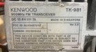 Kenwood Tk-981 900 Mhz Fm Transceiver Radio Alh24572110 - Radio Only As Is