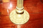Antique 19th Century Pair Of French Gilt Bronze Candlestick Pair  10 Inch 25cm  