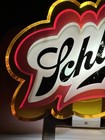 Vtg Rare 1971 Schlitz Beer Lighted Acrylic Back Bar Sign Psychedelic Mod Retro
