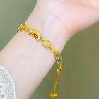 Gold Plated Abacus Bracelet Women Chinese Style Jewelry Wedding Gift