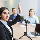 6 Pack Desktop Mic Stand Desk  Microphone Tripod Portable Foldable Table Microph