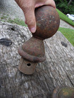 Set Of 2 Cast Iron Post Finials 8 1 2  Tall 4 1 2  Wide  Very Heavy 