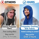 Acostop 4 Pcs Cooling Hoodie Towels For Neck And Face - Absorbent   Quick-dry Co