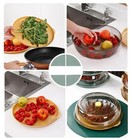 2 Pack Food Splatter Cover  Plate Guard Lid With Handle For Serving Storage