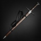 Otakumod Medieval Knight Sword - 1-handed Silver Blade W  Scabbard   Belt Prop