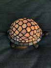 Vintage Tiffany Style Turtle Tortoise Stained Glass Table Night Light Lamp