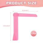 2 Pcs Adjustable Cake Scraper  Adjustable Cake Smoother Fondant Tools  Dark Pink