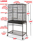 54  Large Flight Bird Cage Side Breeding Nest Door Aviary Finch Removable Stand