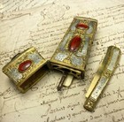 C 1700s Georgian Chatelaine Necessaire  Carnelian  12k Gold   Mother Of Pearl
