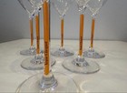 Set Of 6 Veuve Clicquot Vcp Orange Logo Glasses Champagne Wine Glasses Japan