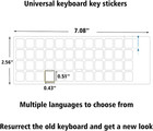 2pcs Pack Transparent English Keyboard Stickers  English Keyboard Replacement St