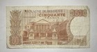 Belgian Currency  1966 Belgium 50 Francs Paper Money Banknote     P  139