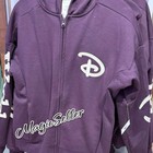 Disney Parks Walt Disney World Zip Up Hoodie Jacket Purple Size M New