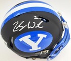 Sale  Zach Wilson Signed Byu Cougars Black Speed Mini Helmet Beckett