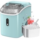Ice Maker Countertop Pellet bullet Ice Machine  Self-cleaning Function 33lbs 24h