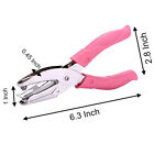Us Diy Paper Punch Puncher W  Pink Grip Heart Star Shape Hole Cutter Tools Craft