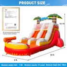 Ozis 23ft Large Red Commercial Grade Water Slide Inflatable With Pool Final Sale