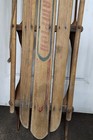 Vtg Rare Champion 55  Wooden Snow Sled Wood   Metal Kalamazoo Mi   Winter Decor