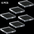 6 Pieces Stamp Blocks Acrylic Clear Stamping Blocks Tools With Grid Lines New