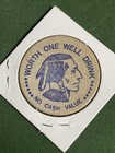 Vintage Hilton Gateway Hotel Bar Wooden Nickel Token Kissimmee Orlando Fl Indian