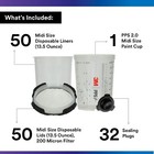 3m 26112 Pps Series 2 0 Spray Cup System Kit Midi 13 5 Fl Oz 200 Micron Filter