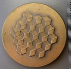 Large Bronze Medal High Relief Exonumia Art Coin Commemorative Technion Israel 