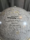 Vintage Replogle Moon Globe Tin Metal Map Usa Made 1960s 1970s Lunar With Base