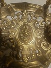 Antique French Bronze Lion Footed Double Ink Well 