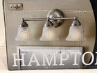 Hampton Bay Ashhurst 3-light Brushed Nickel Vanity Light New