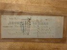 1873 Baltimore Bank Check W  2   Revenue Stamp Civil War Era Document