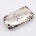 Antique Sterling Silver Match Safe Vesta Case By Watrous Engraved Cer Great Cond